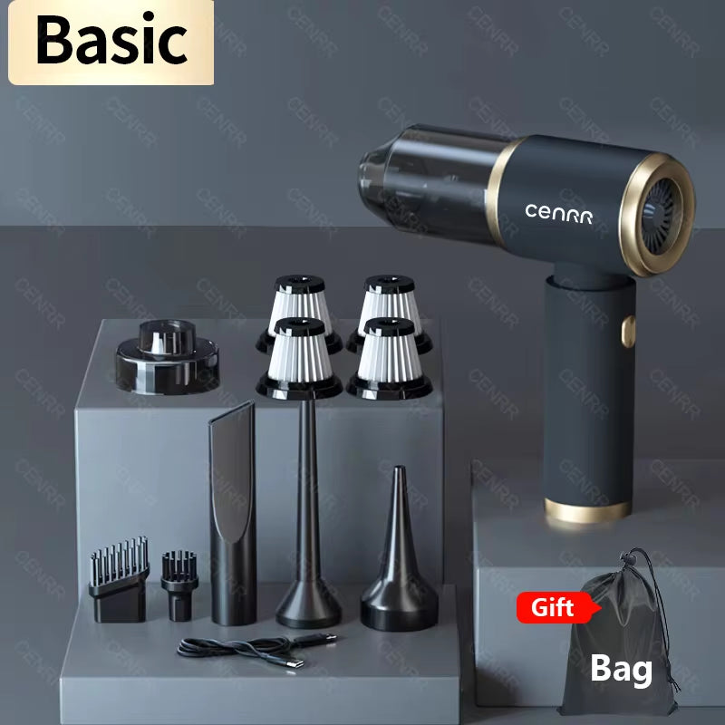 210000PA Wireless Mini Car Vacuum Cleaner - Powerful Handheld Portable Cleaning Device