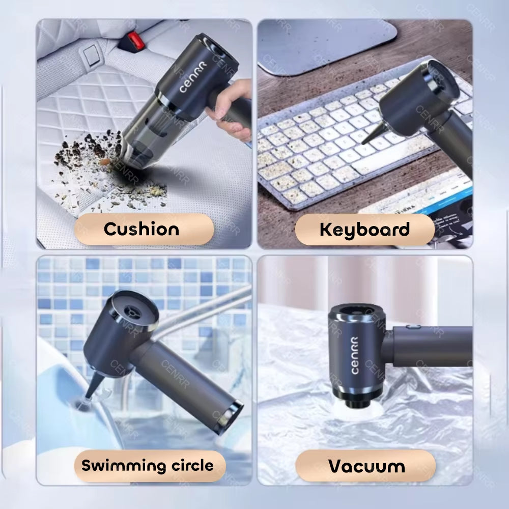 210000PA Wireless Mini Car Vacuum Cleaner - Powerful Handheld Portable Cleaning Device